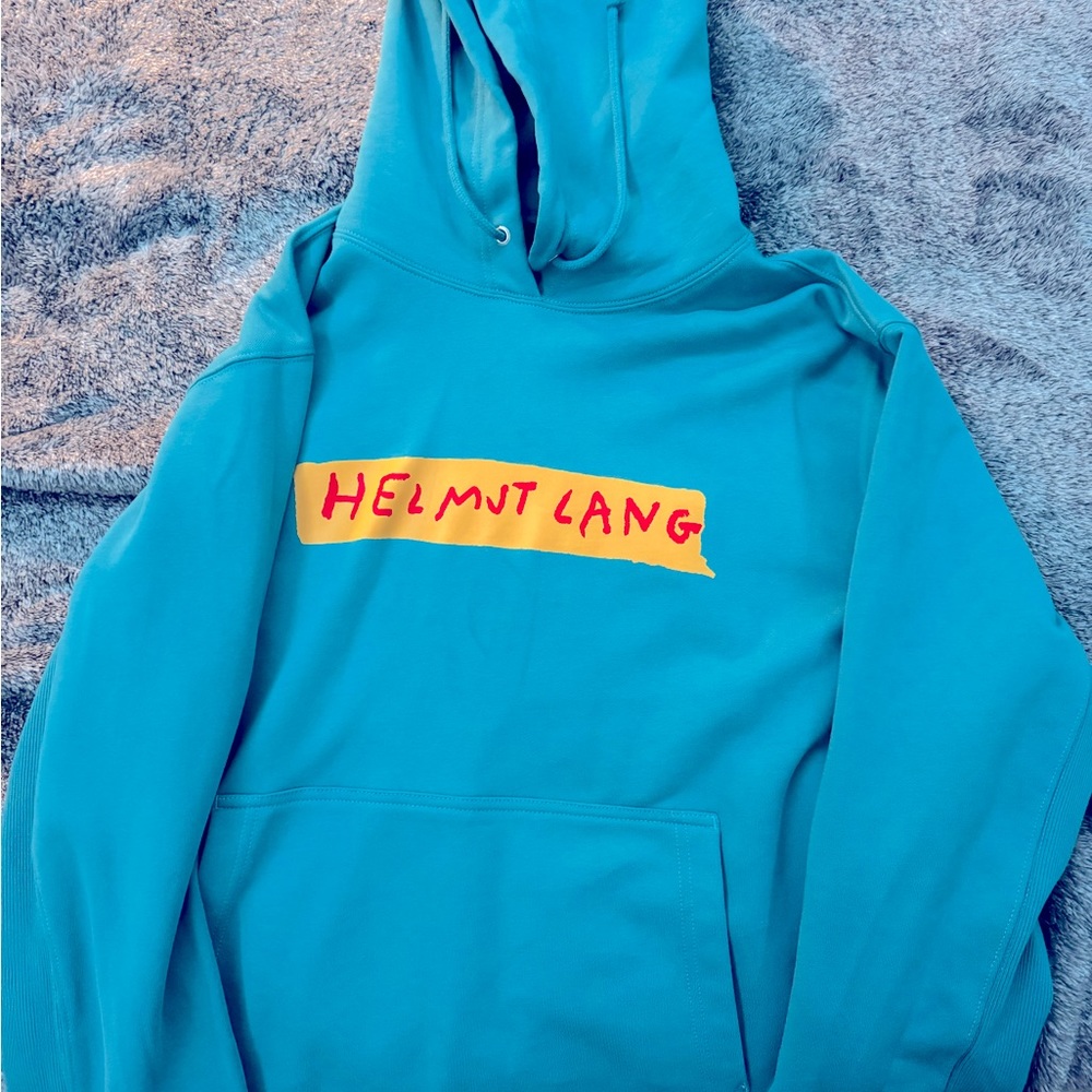Helmet lang origin hoodie I Blue Yellow I original Price $300